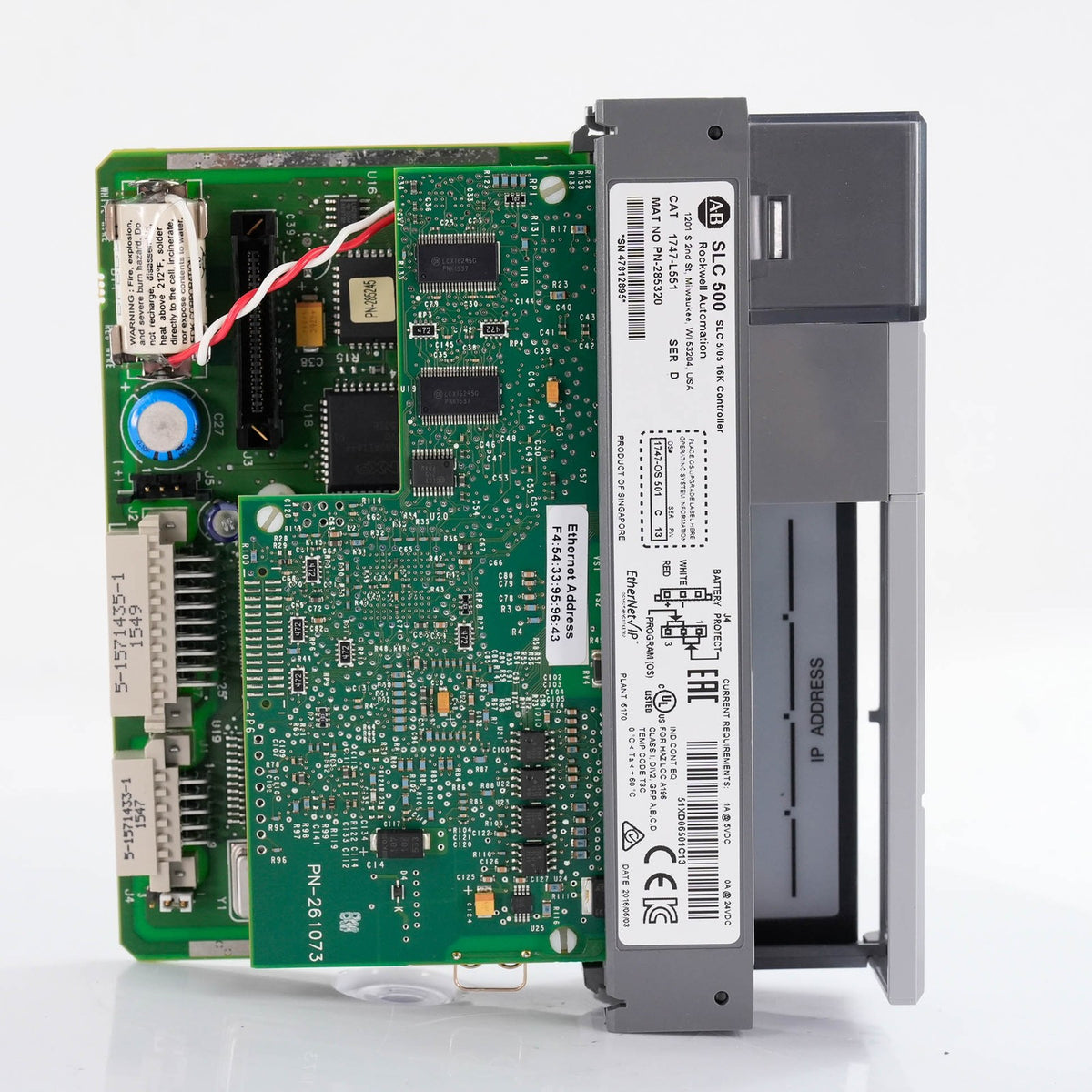 Allen-Bradley 1747-L551 Ser D SLC 500 5/05 CPU Processor 16K Memory