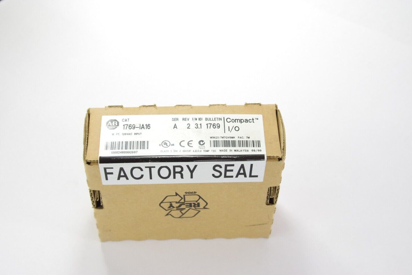 Allen Bradley 1769-IA16 CompactLogix 16pt Input Module SER A - Sealed Surplus