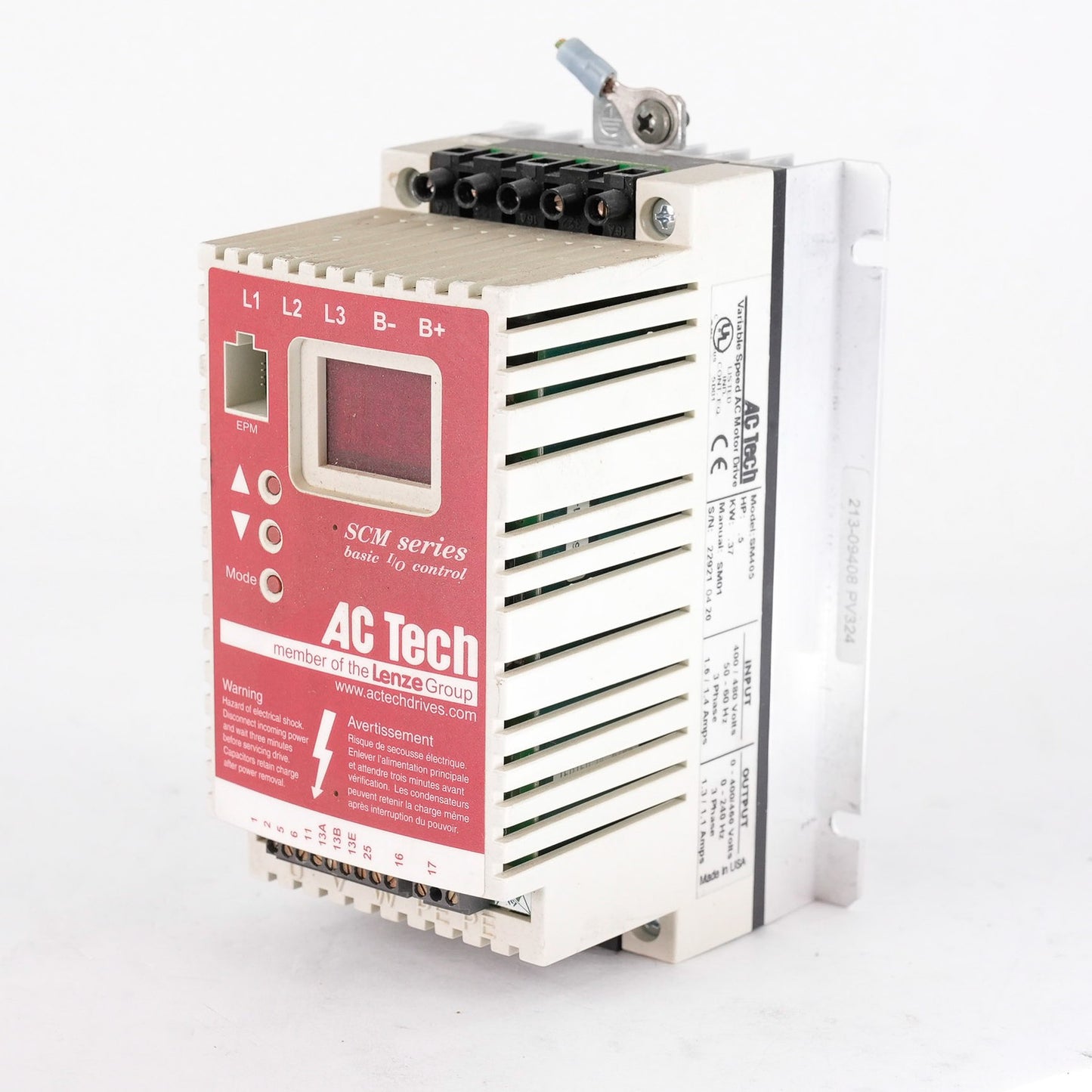 Lenze AC Tech SM405 Variable Speed AC Motor Drive 0.5HP 0.37KW SM405