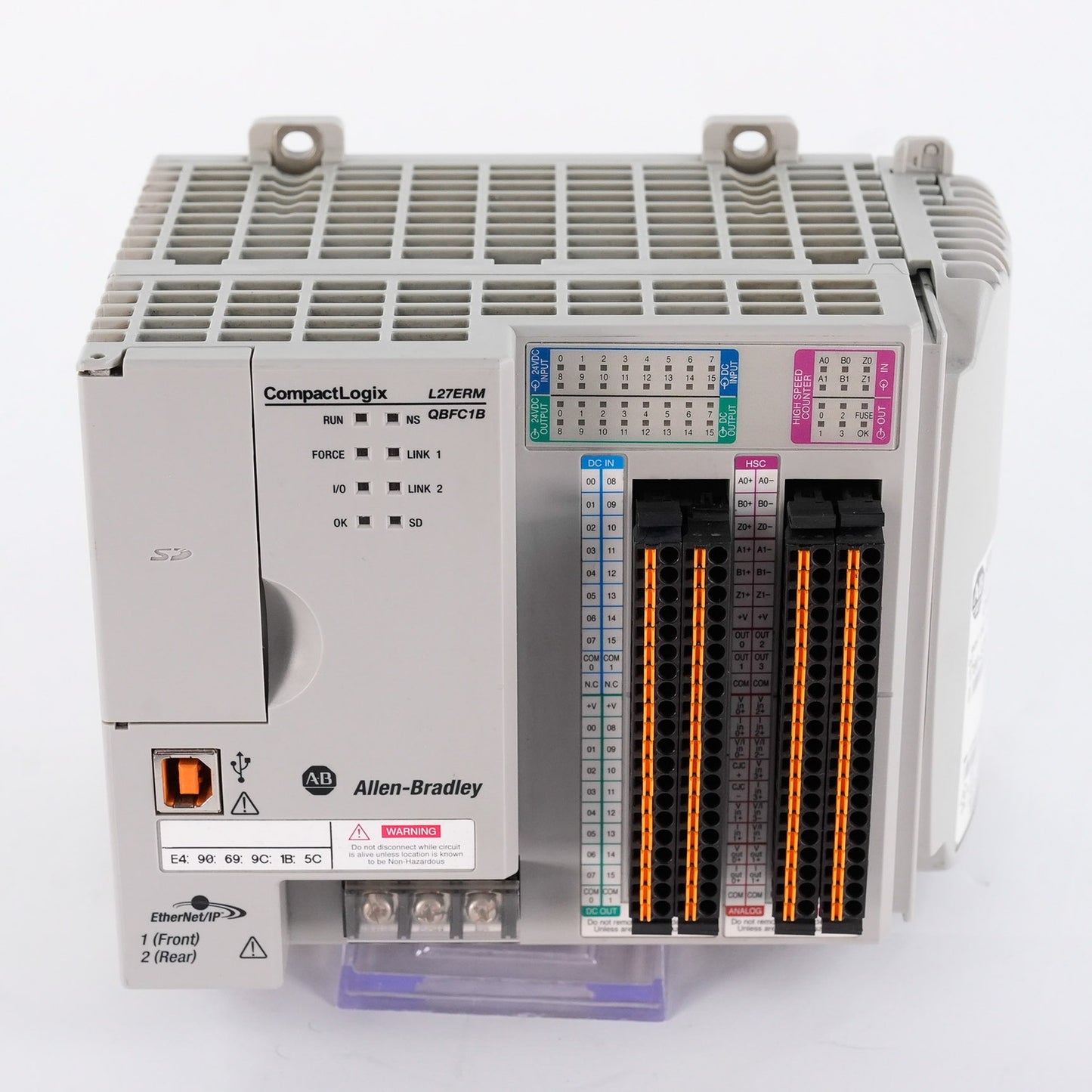 Allen Bradley CompactLogix 1769-L27ERM-QBFC1B Controller 24VDC 1769L27ERMQBFC1B