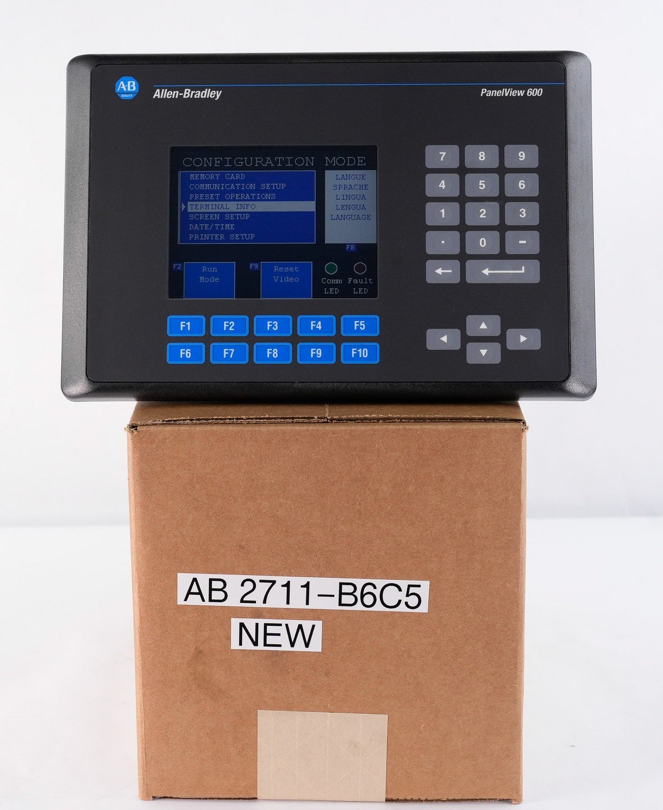 Allen Bradley 2711-B6C5 /C PanelView 600 Keypad 2711B6C5 - Not Original Box