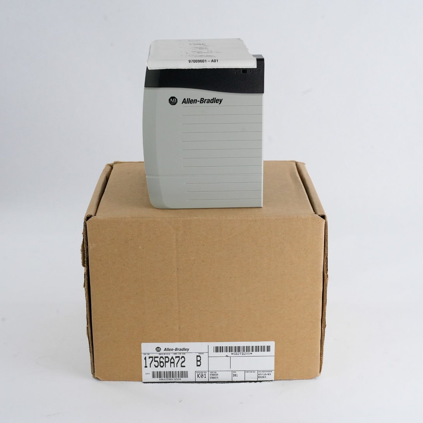 Allen Bradley 1756-PA72/B CAT. REV. K01 Controllogix Power Supply 1756PA72/B
