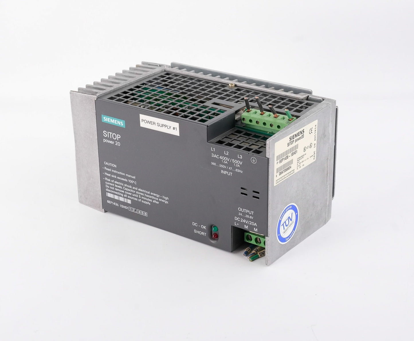 Siemens 6EP1436-1SH01 SITOP power20 Power Supply 400-500V 6EP14361SH01