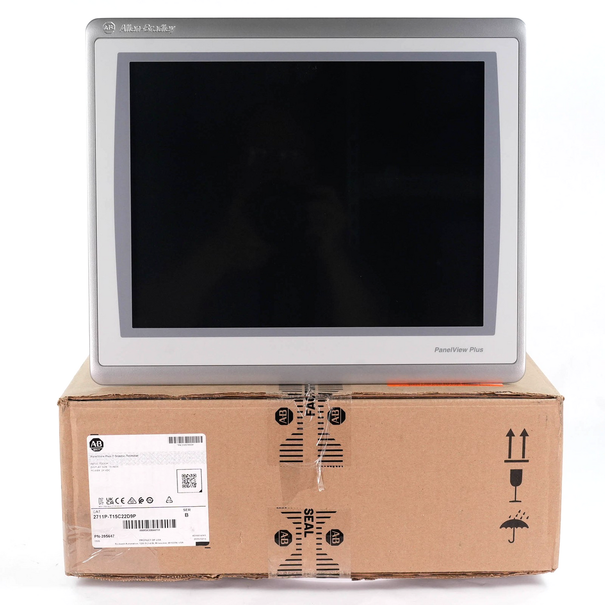 Allen Bradley 2711P-T15C22D9P /B Ser B PanelView Plus 7 15in HMI 24V Open Box