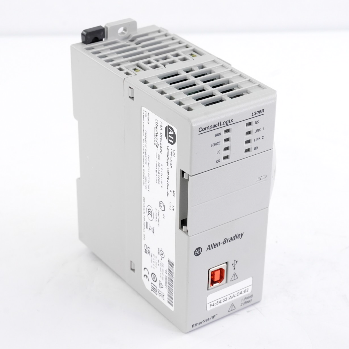 Allen Bradley 1769-L30ER /A CompactLogix 5370 L3 1MB Memory Ethernet Controller
