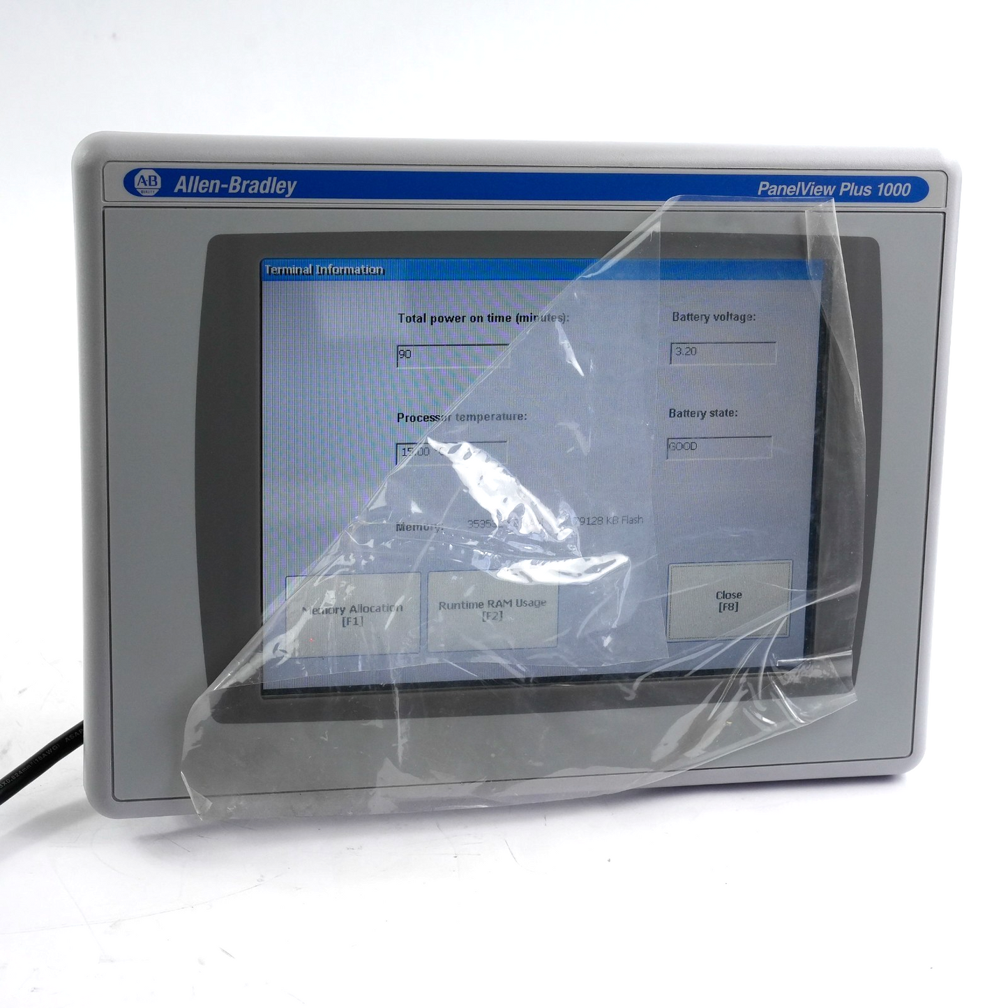 Allen Bradley 2711P-T10C4A8 RP8A RDT10C Panelview Plus 1000 Terminal - Installed