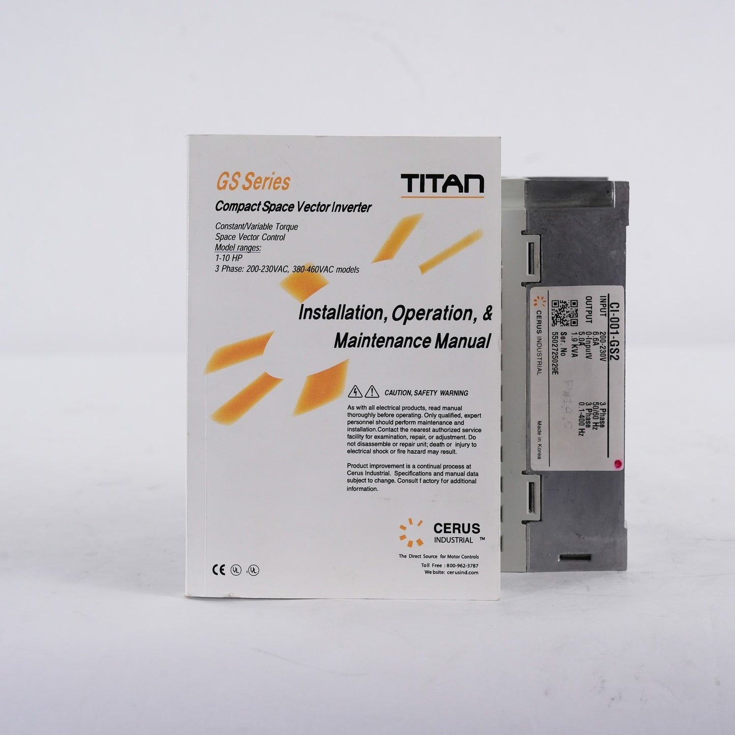 Cerus Industrial Titan CI-001-GS2 3-Phase AC Variable Frequency Drive CI001GS2