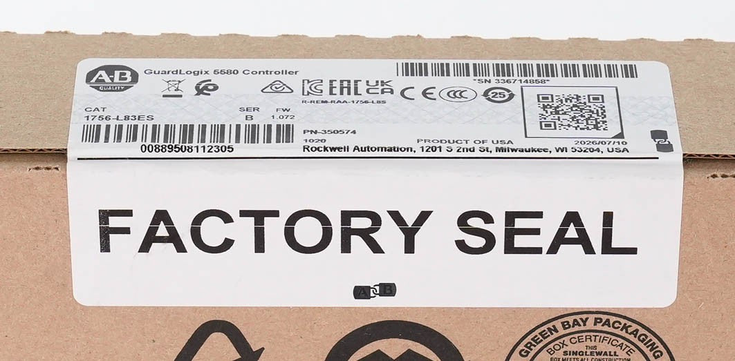 Allen Bradley 1756-L83ES Ser B GuardLogix 5580 Safety Controller 1756L83ES 2026