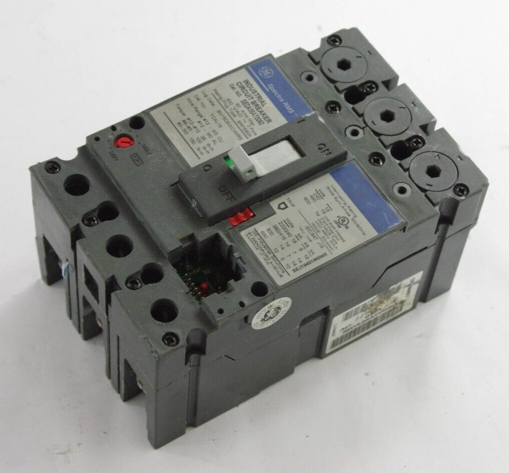 GE General Electric SEDA36AT0060 Spectra RMS Industrial Circuit Breaker 60 Amp