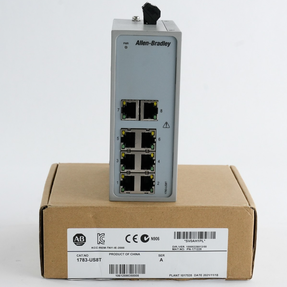 Allen Bradley 1783-US8T Ser A Stratix 2000 8-P Unmanaged Switch - Open Box