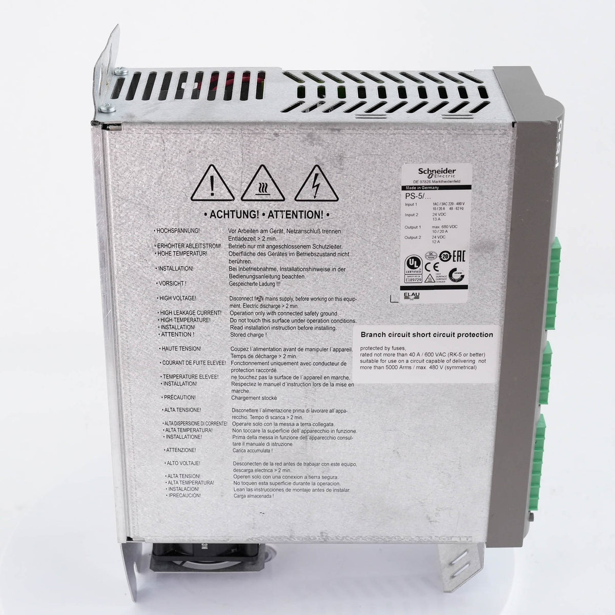 Schneider Electric Pacdrive VPM02D20AA22 PS-5 POWER SUPPLY ISH 845C03