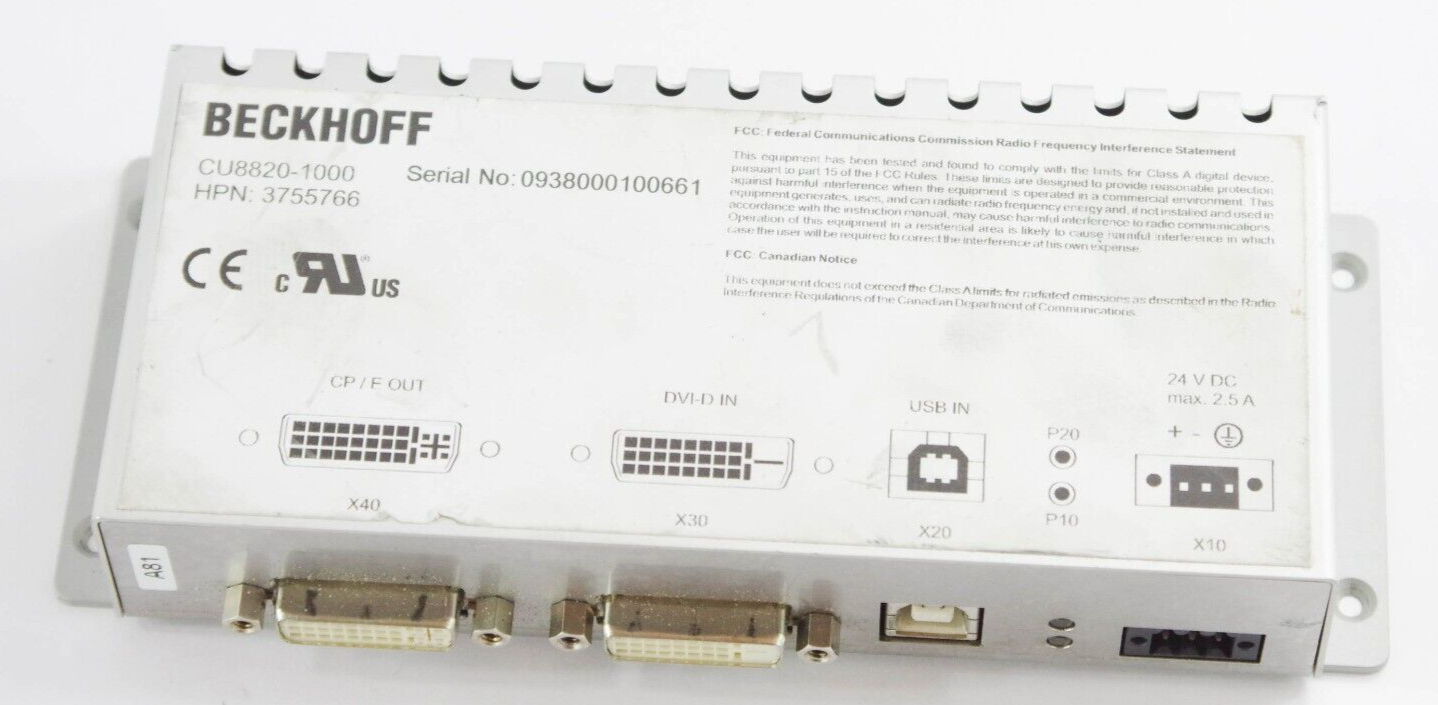 Beckhoff CU8820-1000 / CU88201000 HPN 3755766 PLC I/O Module