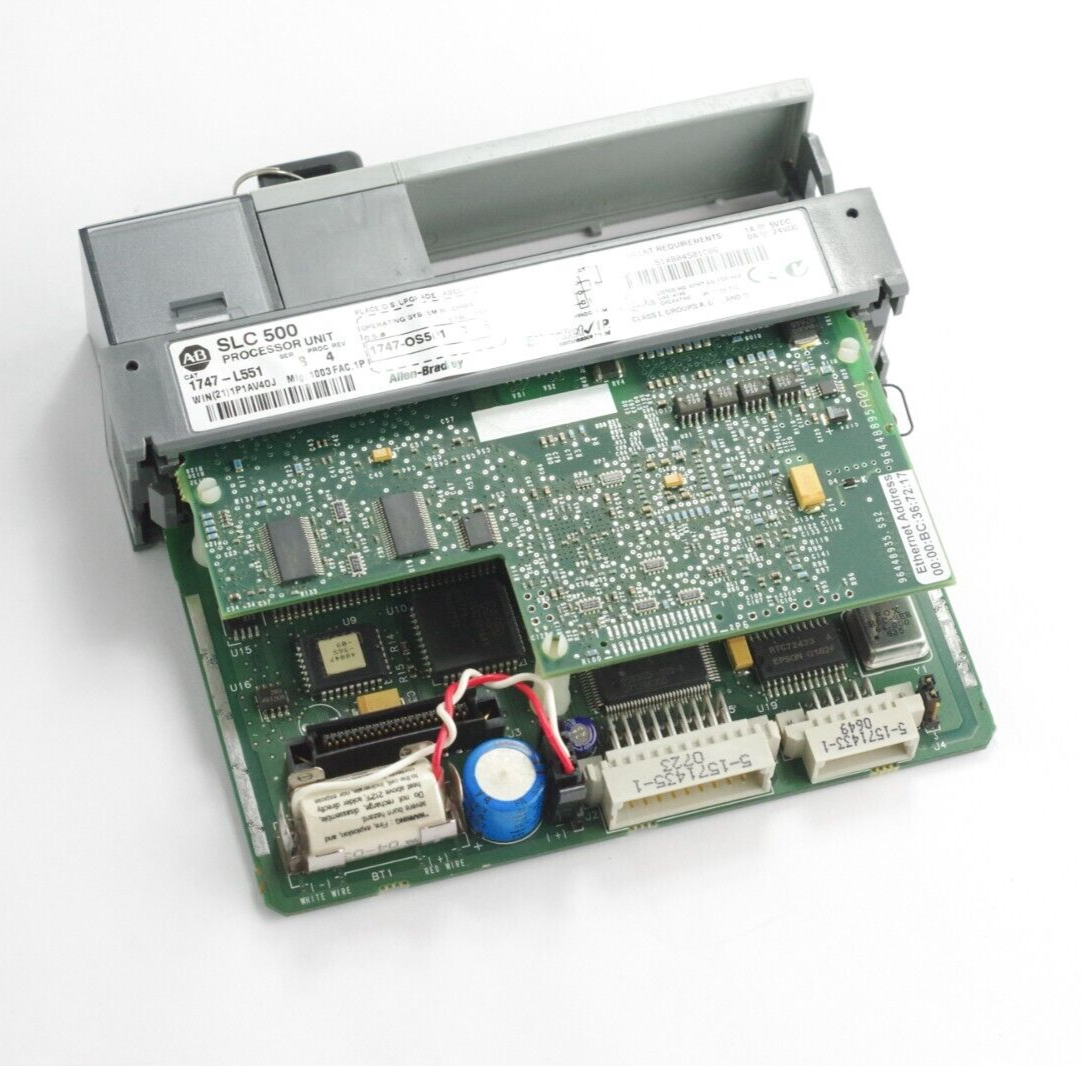 Allen Bradley 1747-L551 Ser B Rev 4 SLC 500 Processor Unit 1747-OS501 /C FRN 6