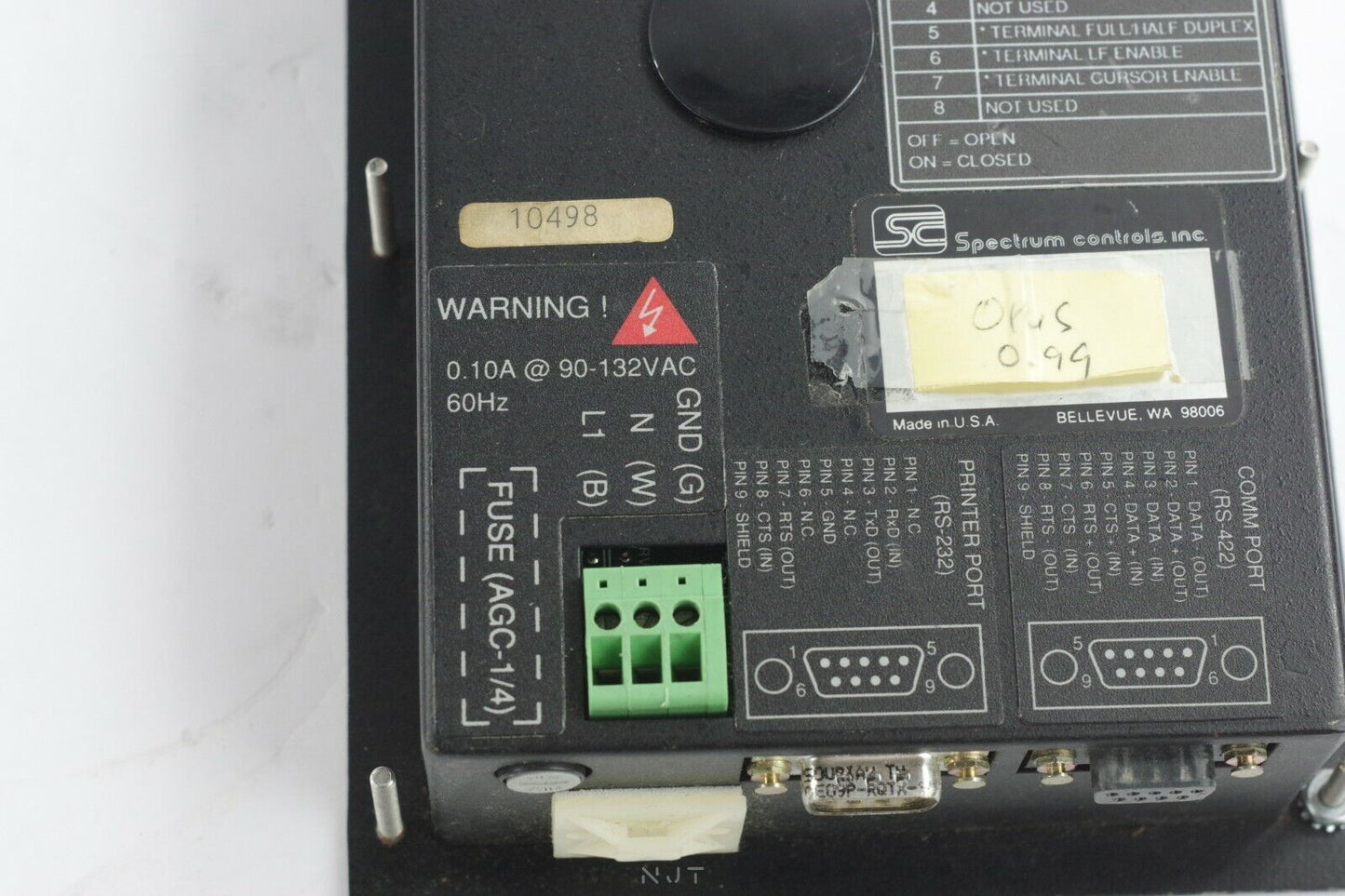 SQUARE D SD-220 CLASS 3050 POWER LOGIC SYSTEM DISPLAY INTERFACE