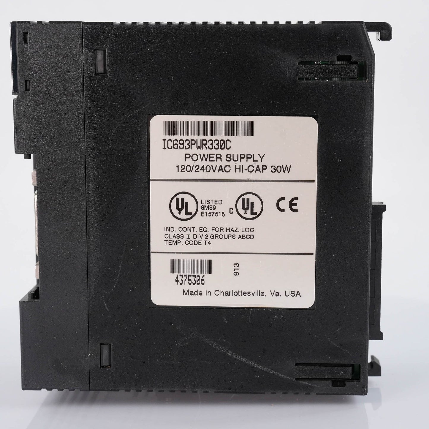 GE FANUC IC693PWR330C Series 90-30 PLC High Capacity Power Supply 120/240VAC 30W