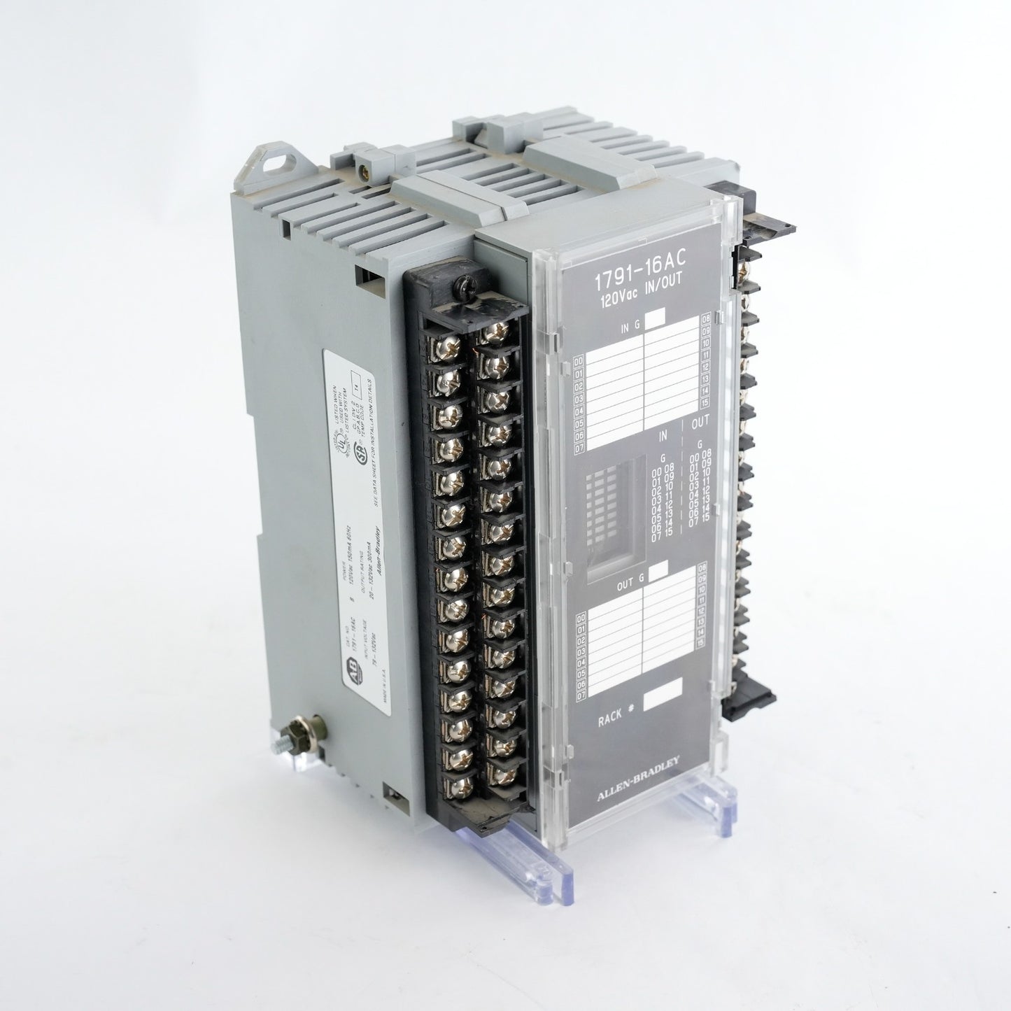 Allen Bradley 1791-16AC /B Block I/O Remote Module 120VAC 150mA 60Hz 179116AC