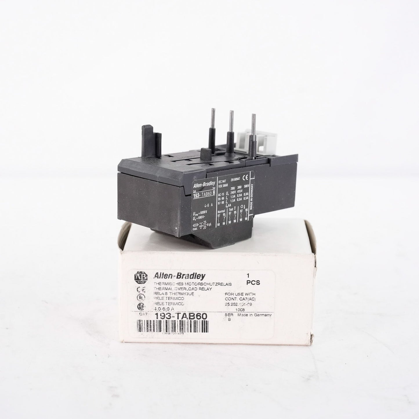 Allen Bradley 193-TAB60 Solid State Overload Relay 193TAB60 - Open Box