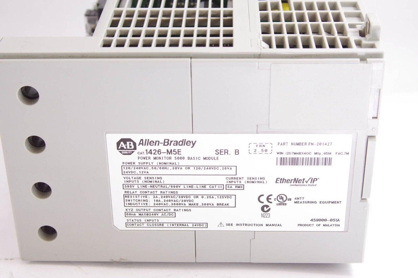 Allen Bradley 1426-M5E / 1426M5E Ser B Power Monitor 5000 Basic Module