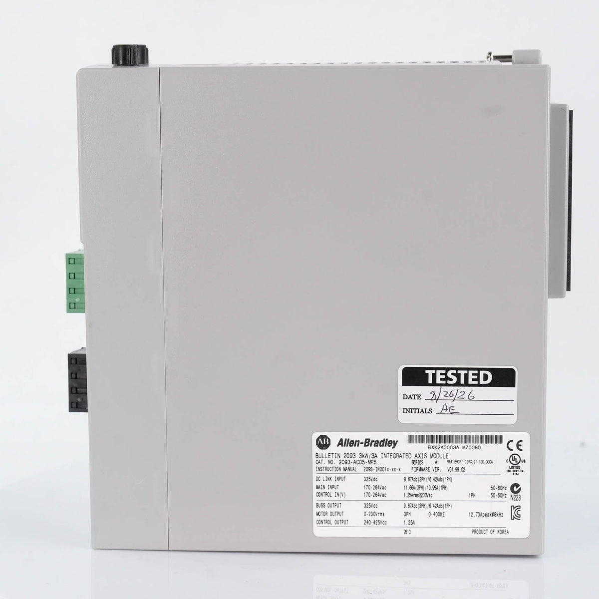 Allen-Bradley 2093-AC05-MP5 Kinetix 2000 3kw/3A Intergrated Axis Module Open Box