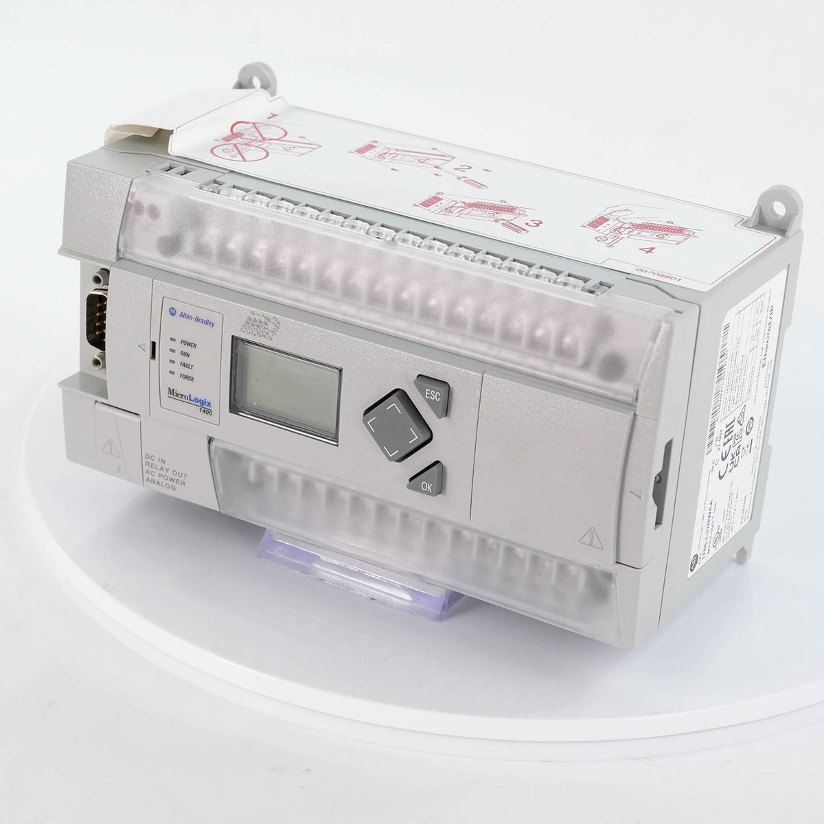 Allen Bradley 1766-L32BWAA MicroLogix 1400 PLC 120/240V AC 1766L32BWAA 32 I/O