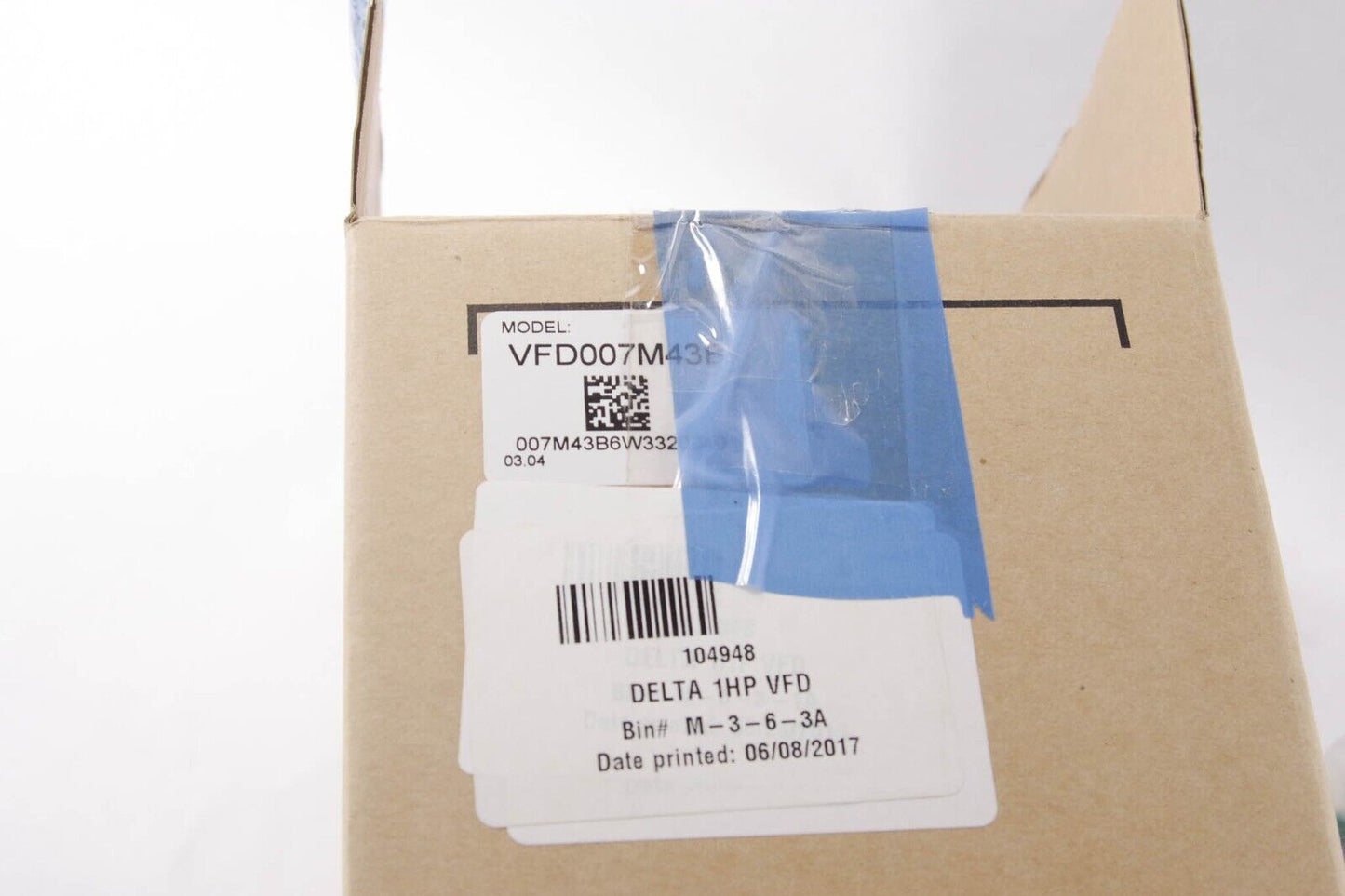 Delta VFD007M43B 380-480VAC AC Drive 1hp - Open Box