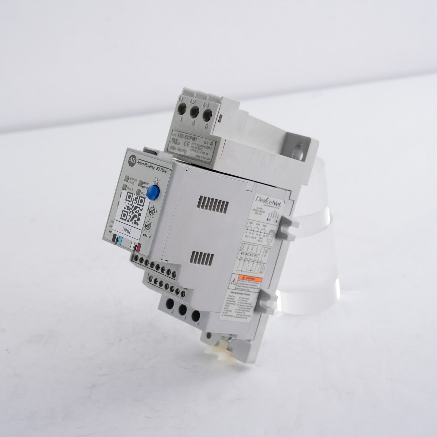 Allen Bradley  592-EC2AC /C  + 193-ECPM1 /A E3 Plus Overload Relay 592EC2AC