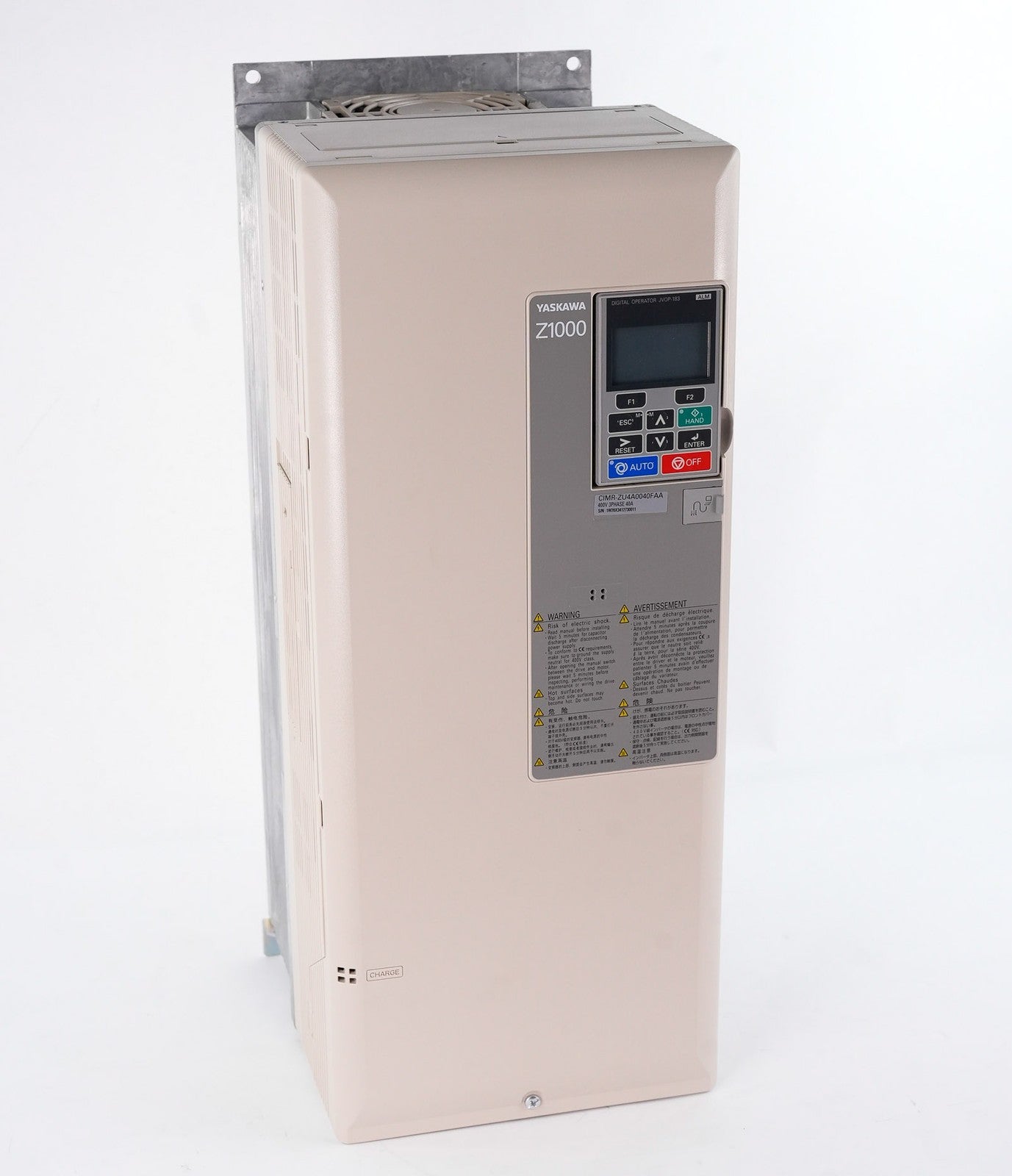 YASKAWA CIMR-ZU4A0040FAA Rev B Z1000 AC Drive 480V 40A - Open Box