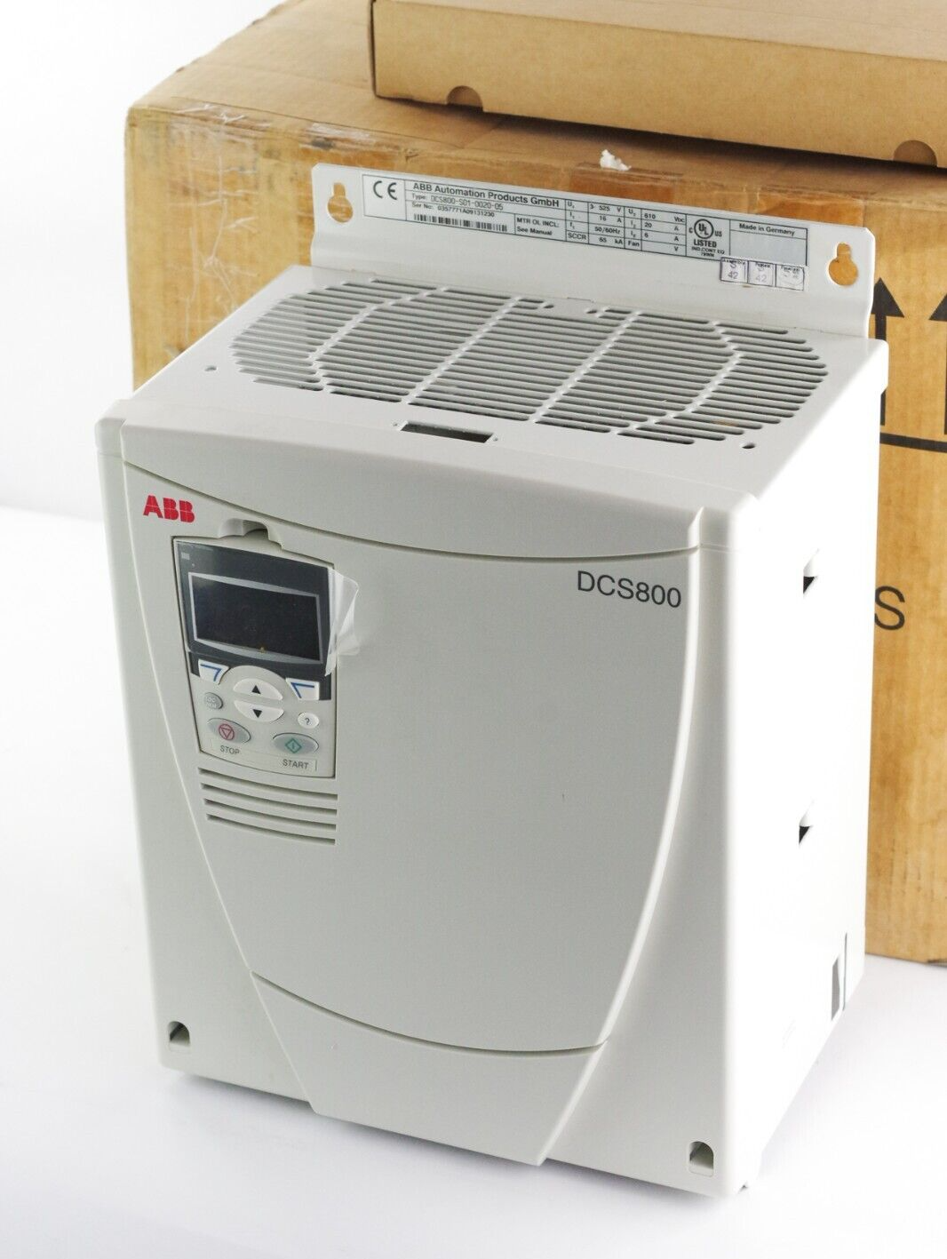 ABB DCS800-S01-0020-05 DC Drive DCS800 Series / DCS800S010020050 - Open Box