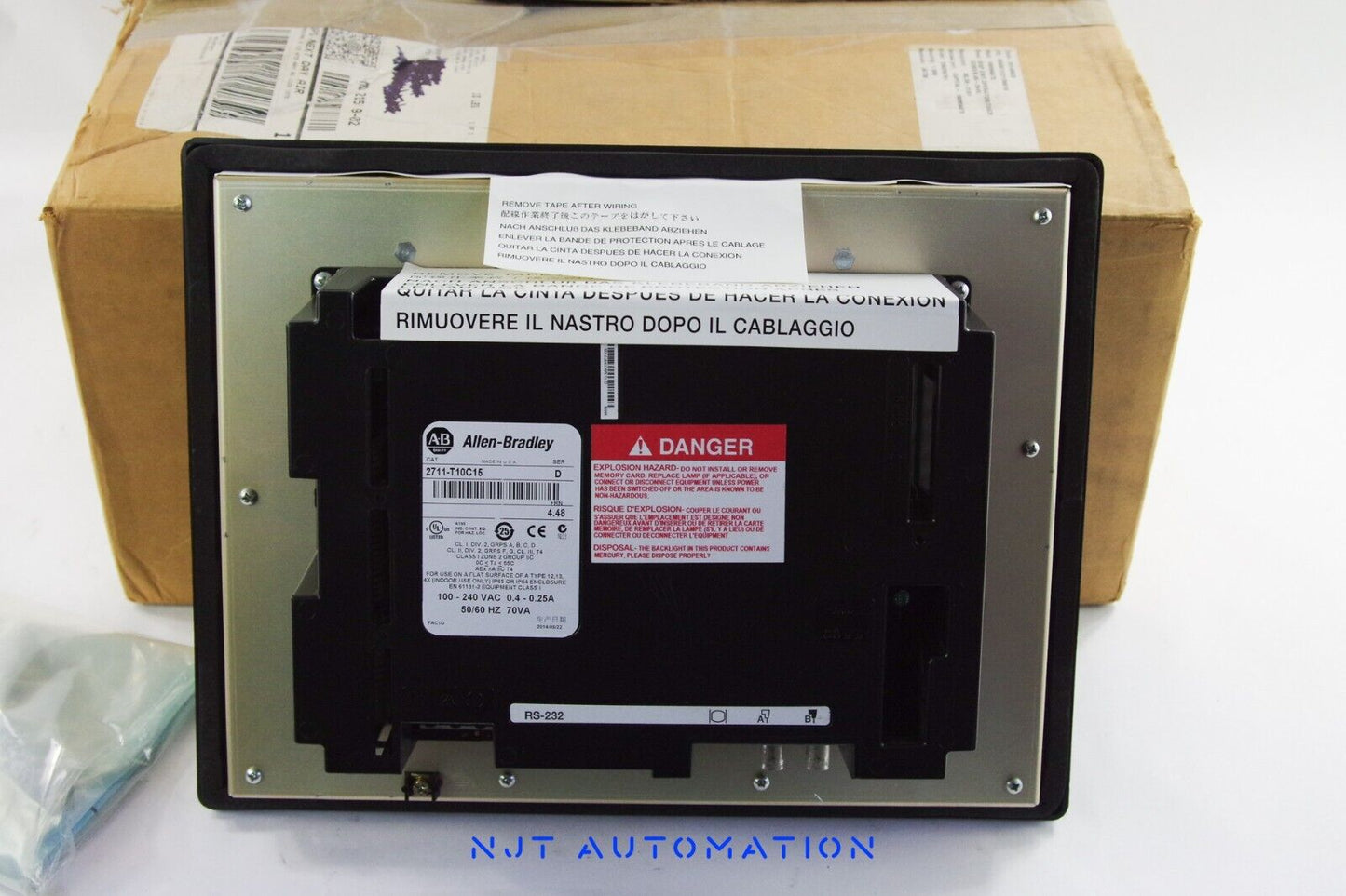 Allen Bradley 2711-T10C15 /D Ser D PanelView 1000 - AB Remanufactured 2014