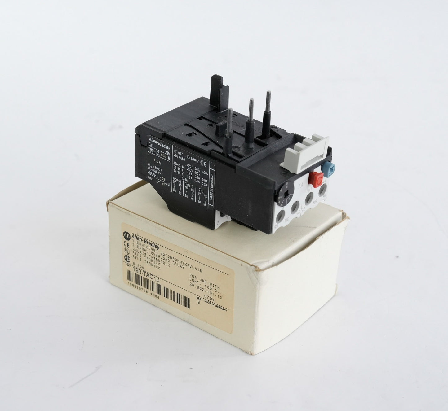 Allen Bradley 193-TAB60 /A Overload Relay 4-6A 193TAB60 - Open Box