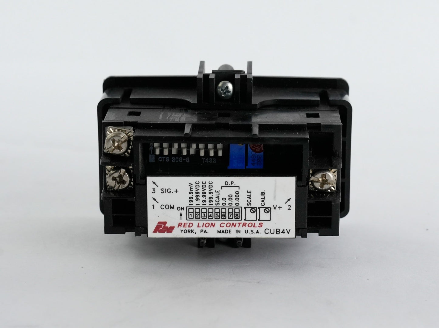 Red Lion Controls CUB4V LCD Digital Panel Volt Meter