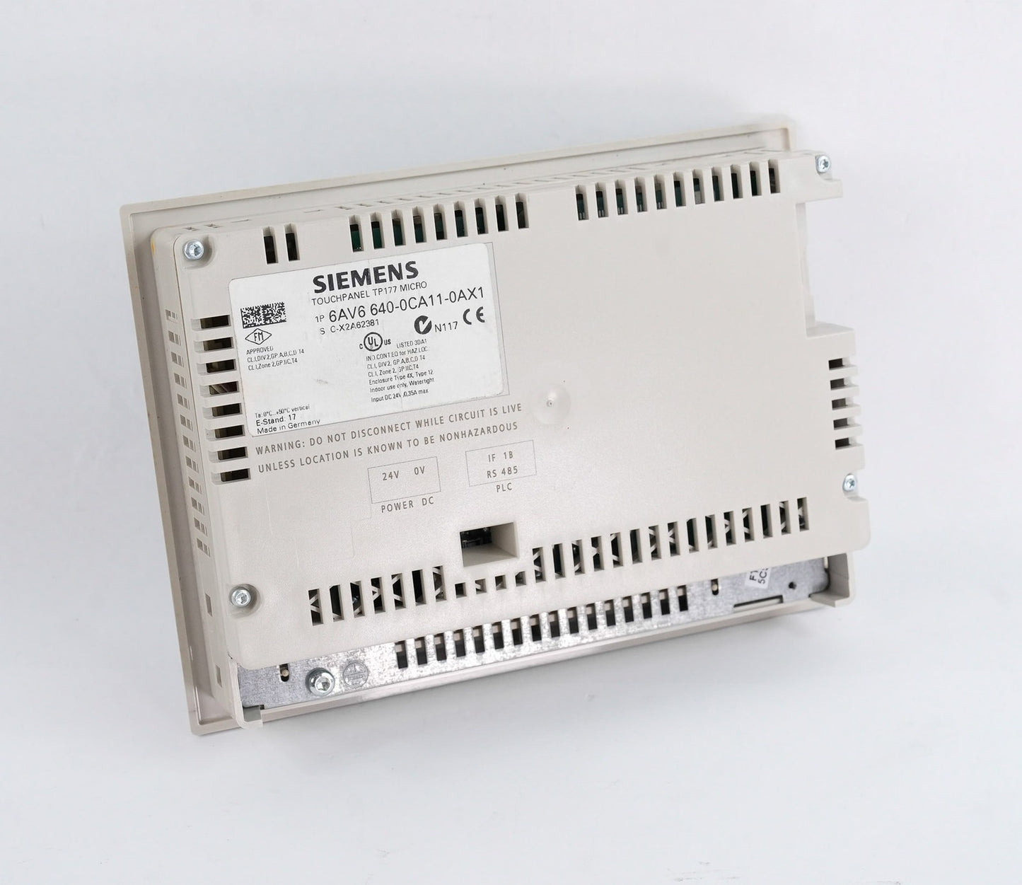 Siemens 6AV6640-0CA11-0AX1 Touchpanel TP177 Micro 6AV66400CA110AX1