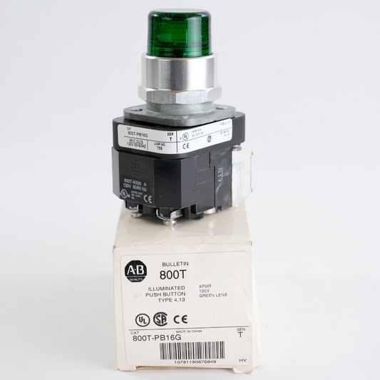 Allen Bradley 800T-PB16G /T Green Push Button 800TPB16G - Open Box