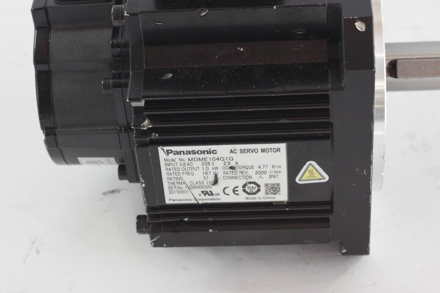 PANASONIC MINAS A5 MDME104G1G AC SERVO MOTOR - No Box