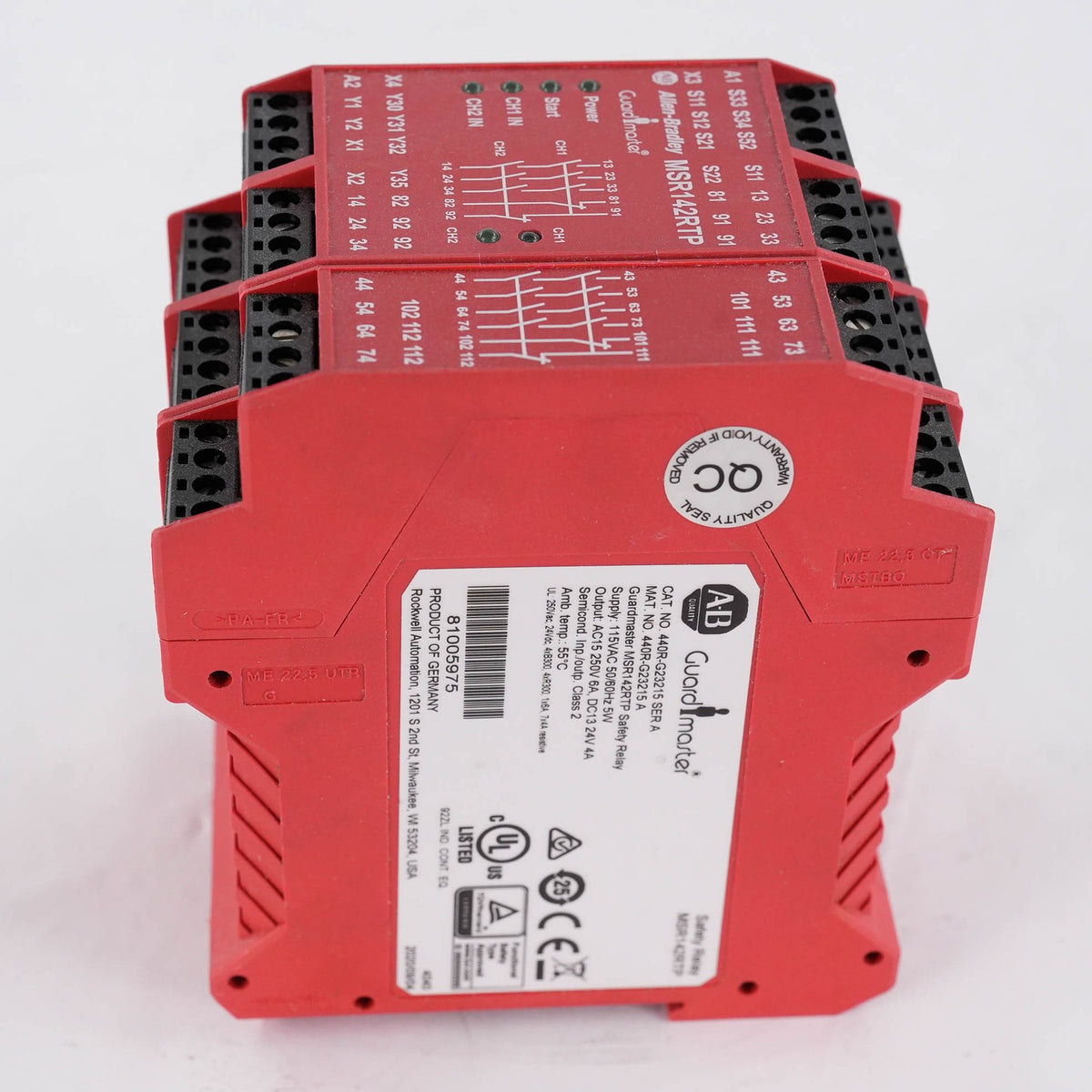 Allen Bradley 440R-G23215 Ser A MSR142RTP Guardmaster Minotaur Safety Relay