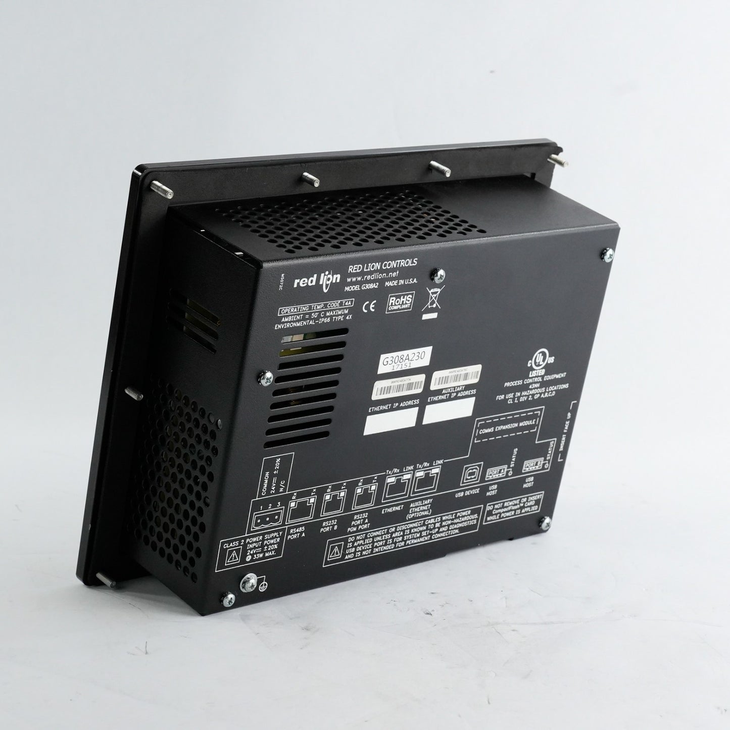 Red Lion Controls G308A2 HMI Operator Interface Terminal G308A230 + 1Yr Warranty
