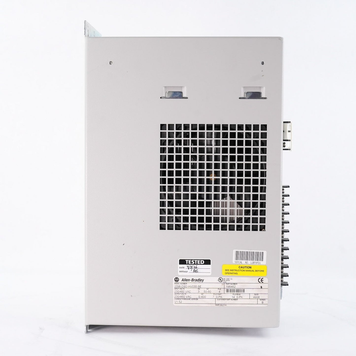 Allen Bradley 2098-DSD-HV030-SE /B Ultra3000 Servo Drive 2098DSDHV030SE Video