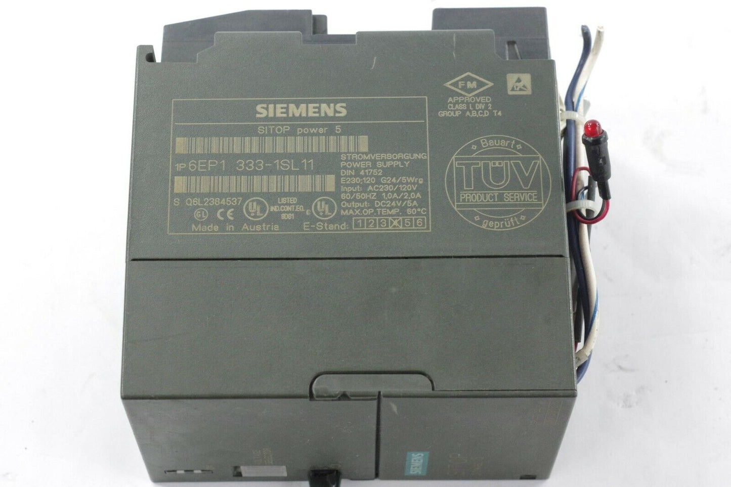 Siemens 6EP1 333-1SL11 Power Supply SITOP Power 5