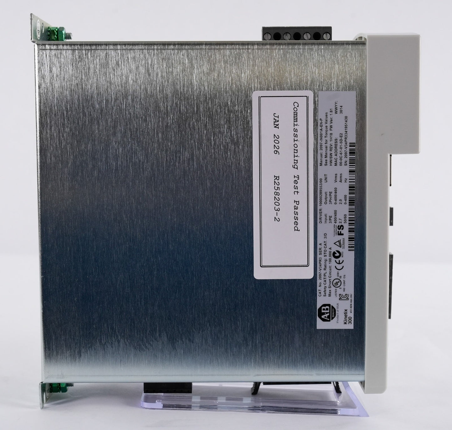 Allen Bradley 2097-V34PR3 /A Kinetix 300 Servo Drive 480V 3ph - Installed