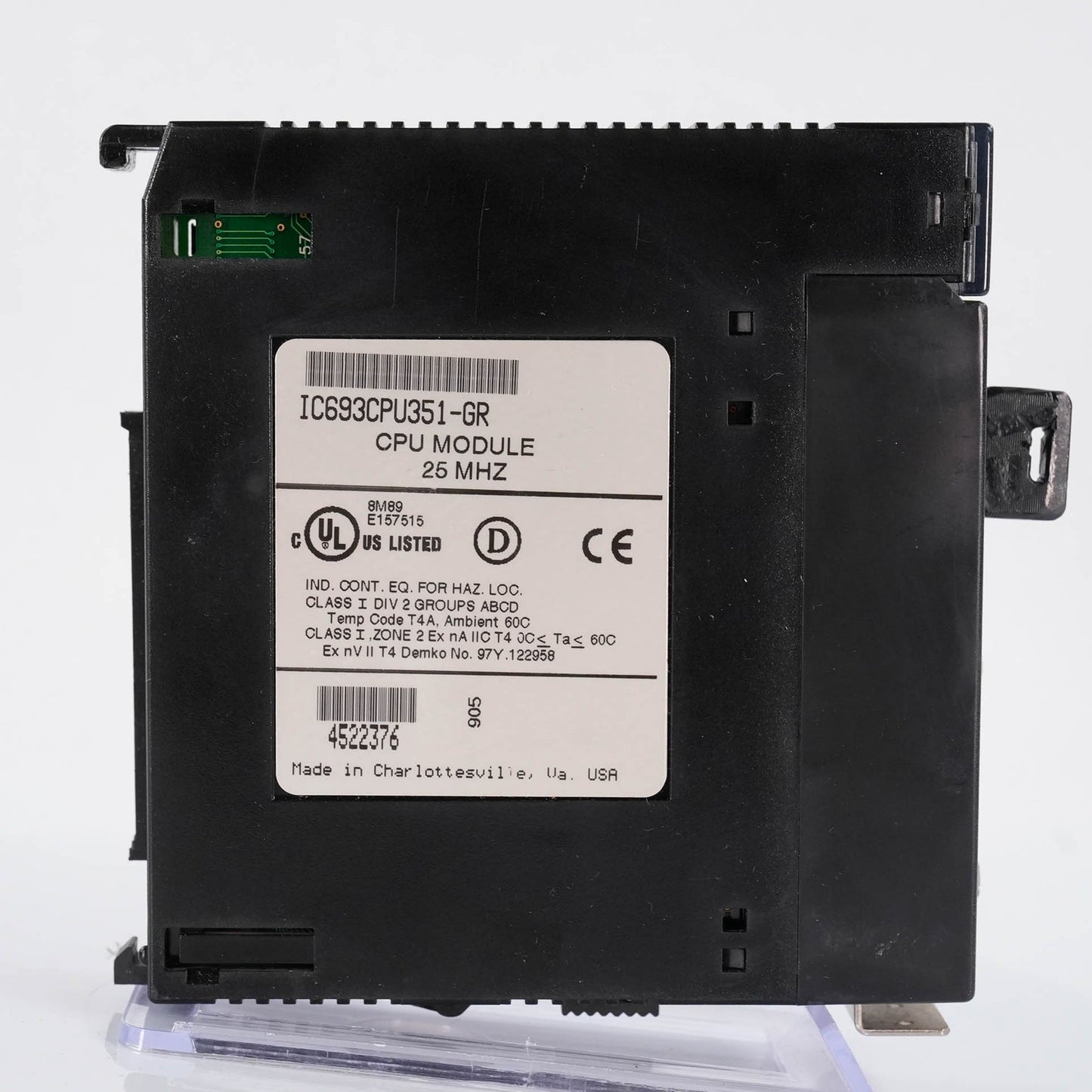GE FANUC IC693CPU351-GR Series 90-30 PLC CPU Module 240KB 8-Slot IC693CPU351GR