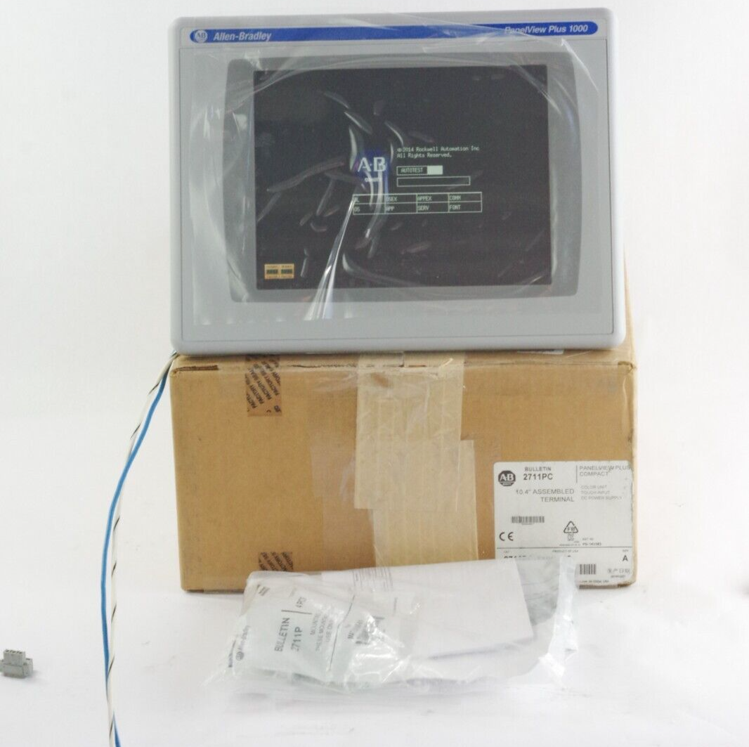 Allen Bradley 2711PC-T10C4D8 /A PanelView Plus 1000 w/ RP8D/B Logic + RDT10C /C