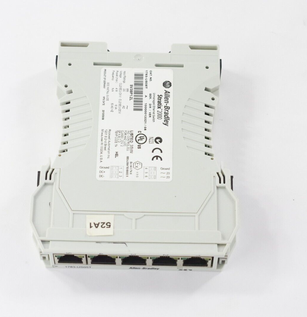 Allen Bradley 1783-US05T /A Stratix 2000 Unmanaged Ethernet Switch 4W 50/60Hz