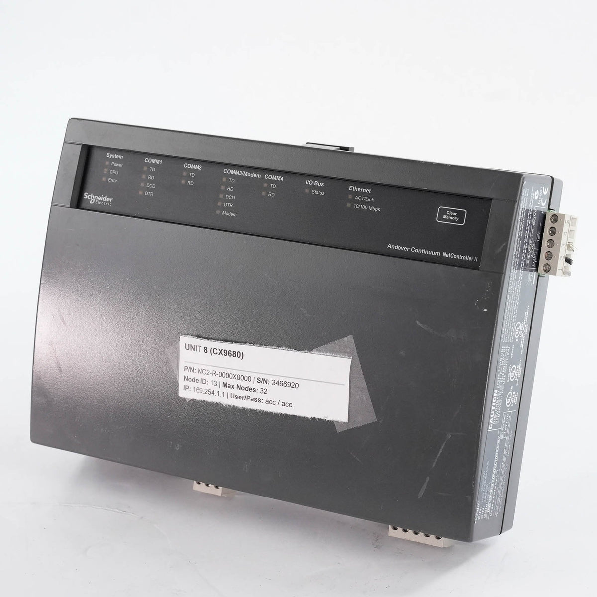 Andover CX9680 NC2-R-0000X0000 NetController II CX9680 X 32 Node NC2-R-0320X0000