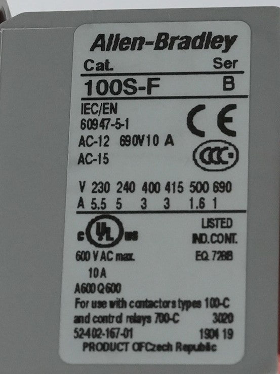 Allen Bradley 700-CF310E* /A + 100S-F /B Safety Control Relay Module - Open Box