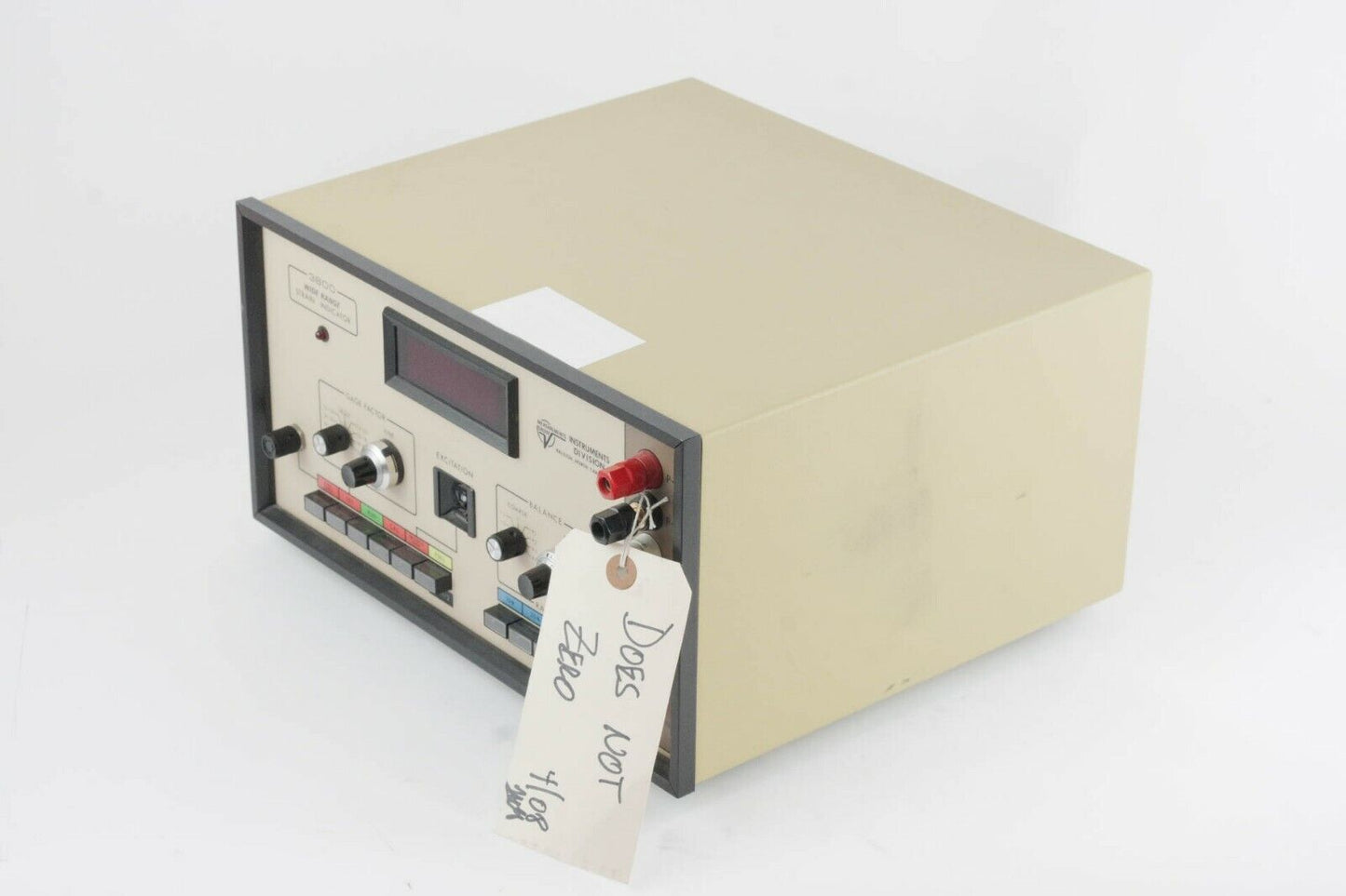 Vishay Measurements Group 3800 Wide Range Strain Indicator Power Test