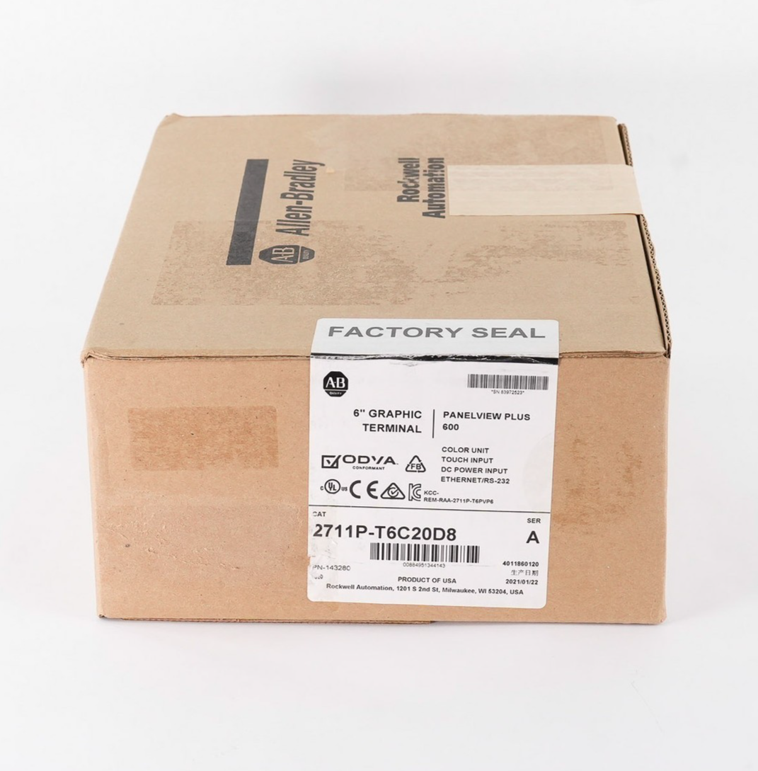 Allen Bradley 2711P-T6C20D8 /A PanelView Plus 600 2711PT6C20D8 - Sealed Surplus