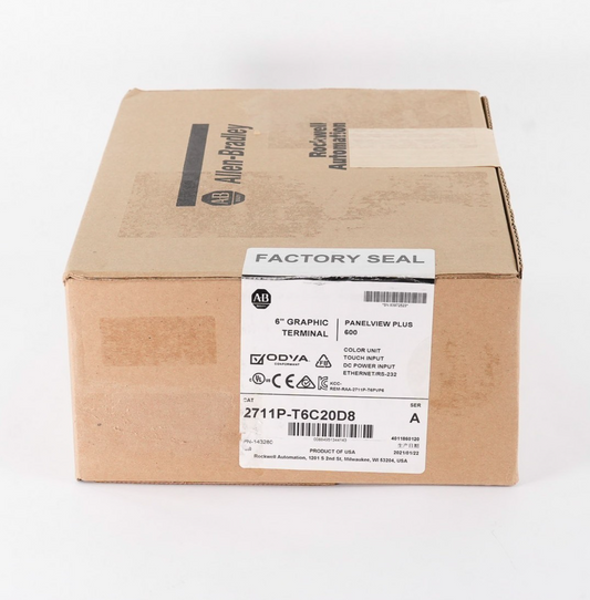Allen Bradley 2711P-T6C20D8 /A PanelView Plus 600 2711PT6C20D8 - Sealed Surplus