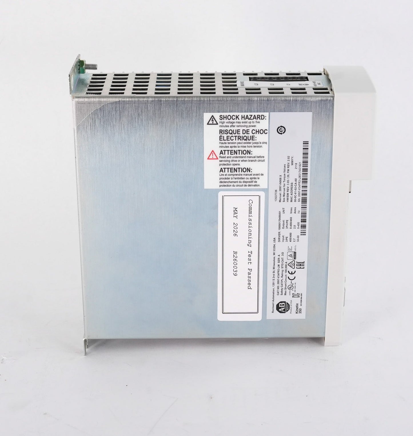 Allen Bradley 2097-V34PR3-LM /A Kinetix 350 Servo Drive 480V 3-Ph 2097V34PR3LM