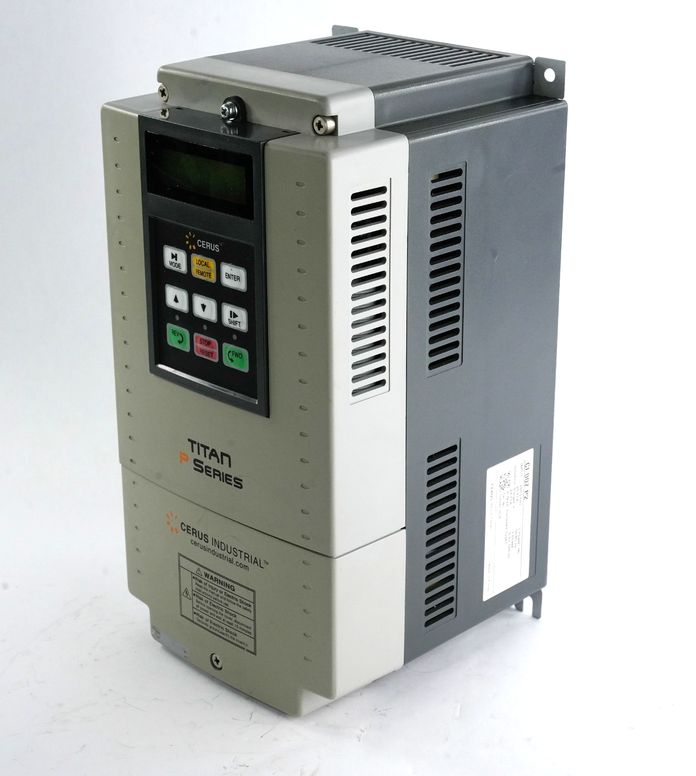 Cerus Industrial CI-007-P2 VFD Titan P Series AC 240V 7.5 HP CI007P2 Drive + WTY