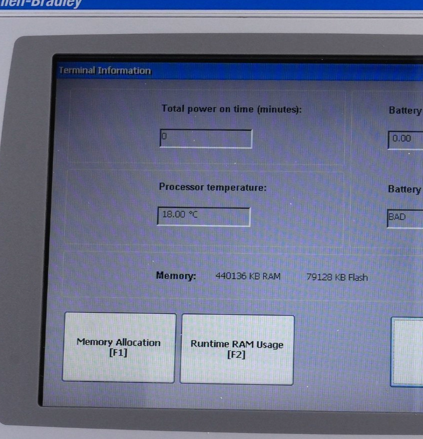 Allen-Bradley 2711P-T10C4D8 /A PanelView Plus 1000 Touch Display + RP8D/A No Box